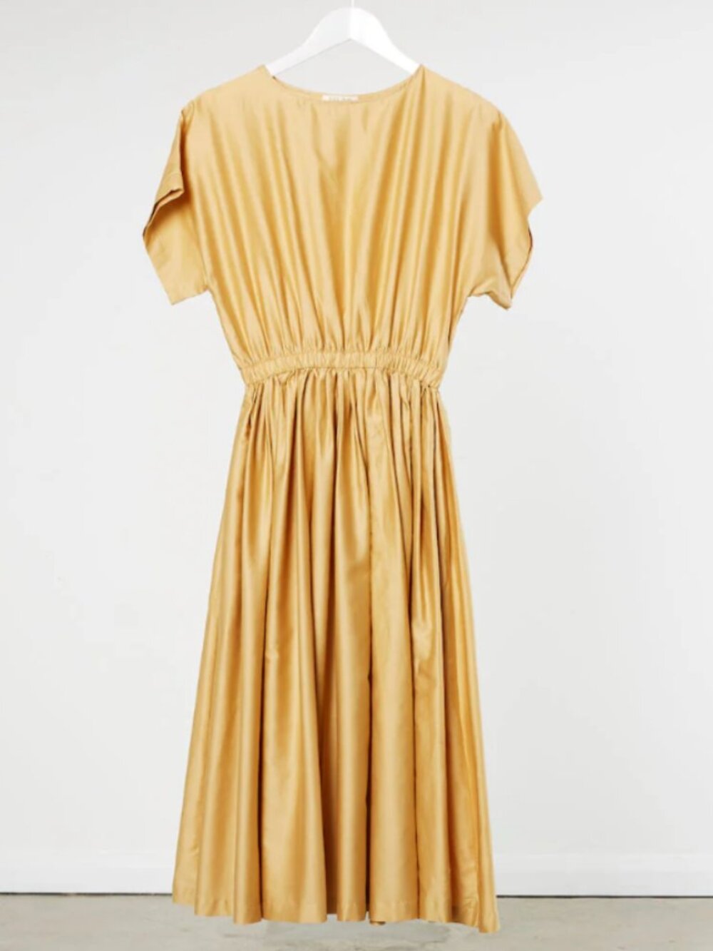 Black Crane Pleated Dress
